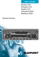 Blaupunkt Cleveland-DJ-31 - Owners Manual